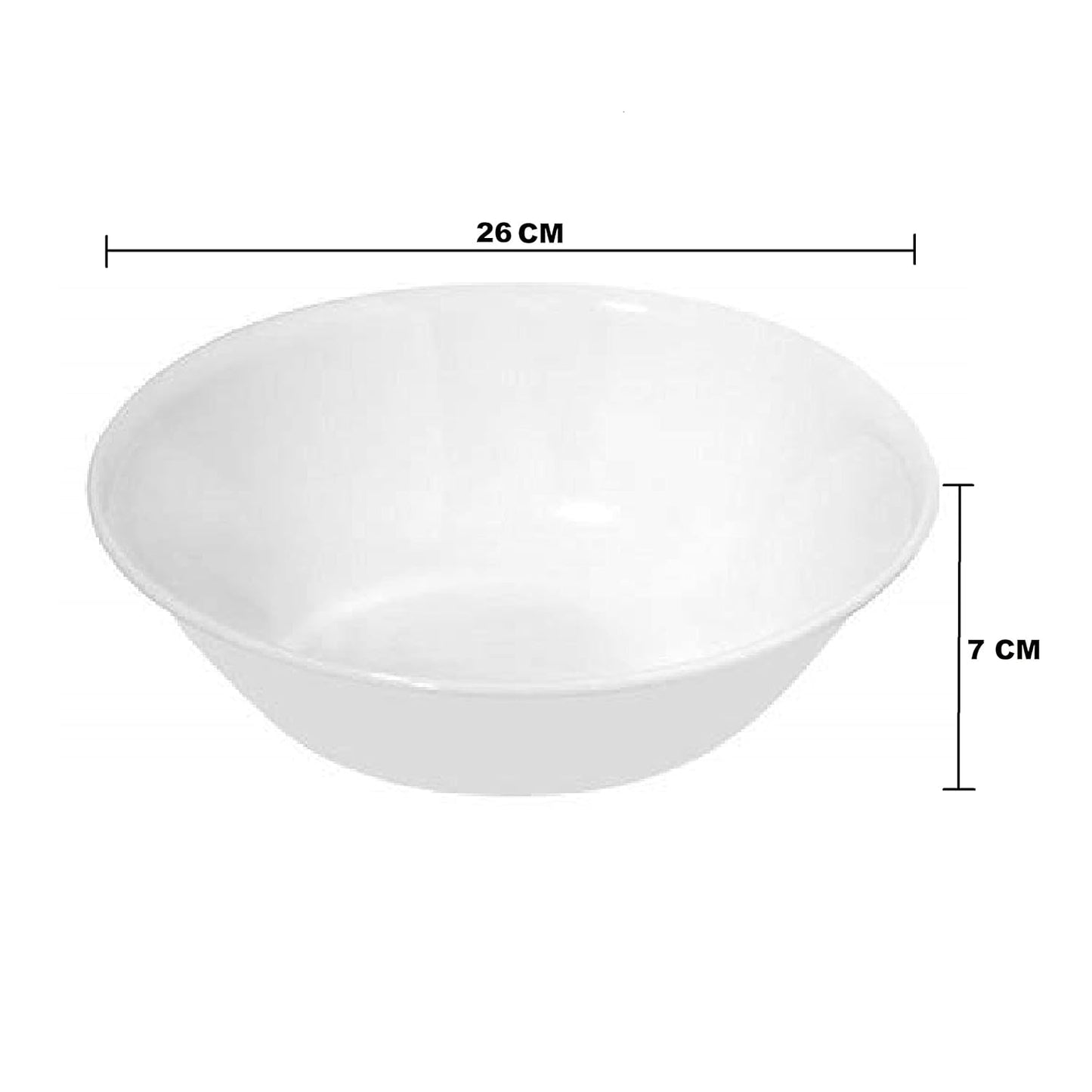 Corelle Winter Frost White Glass 2Ltr Serving Bowl Pack of 3