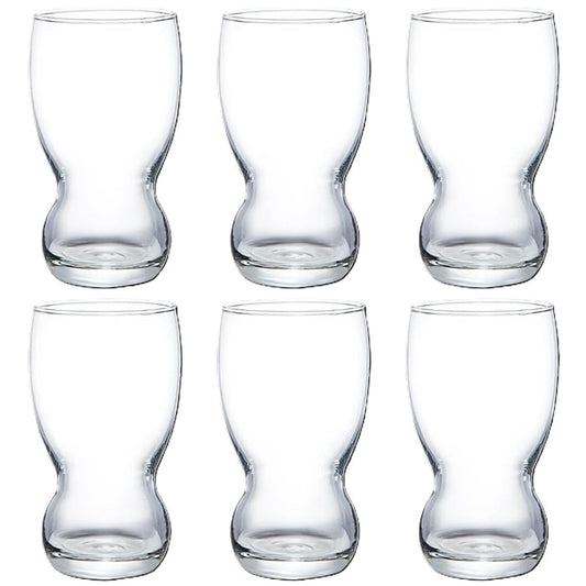 ROXX Fountain Tumbler Hb 365 Ml - Juice Glass with Stunning Heavy Base for Multi-Purpose use for Juice, Water, Cold Drinks, Whiskey, Welcome Drinks & etc, Set of 6