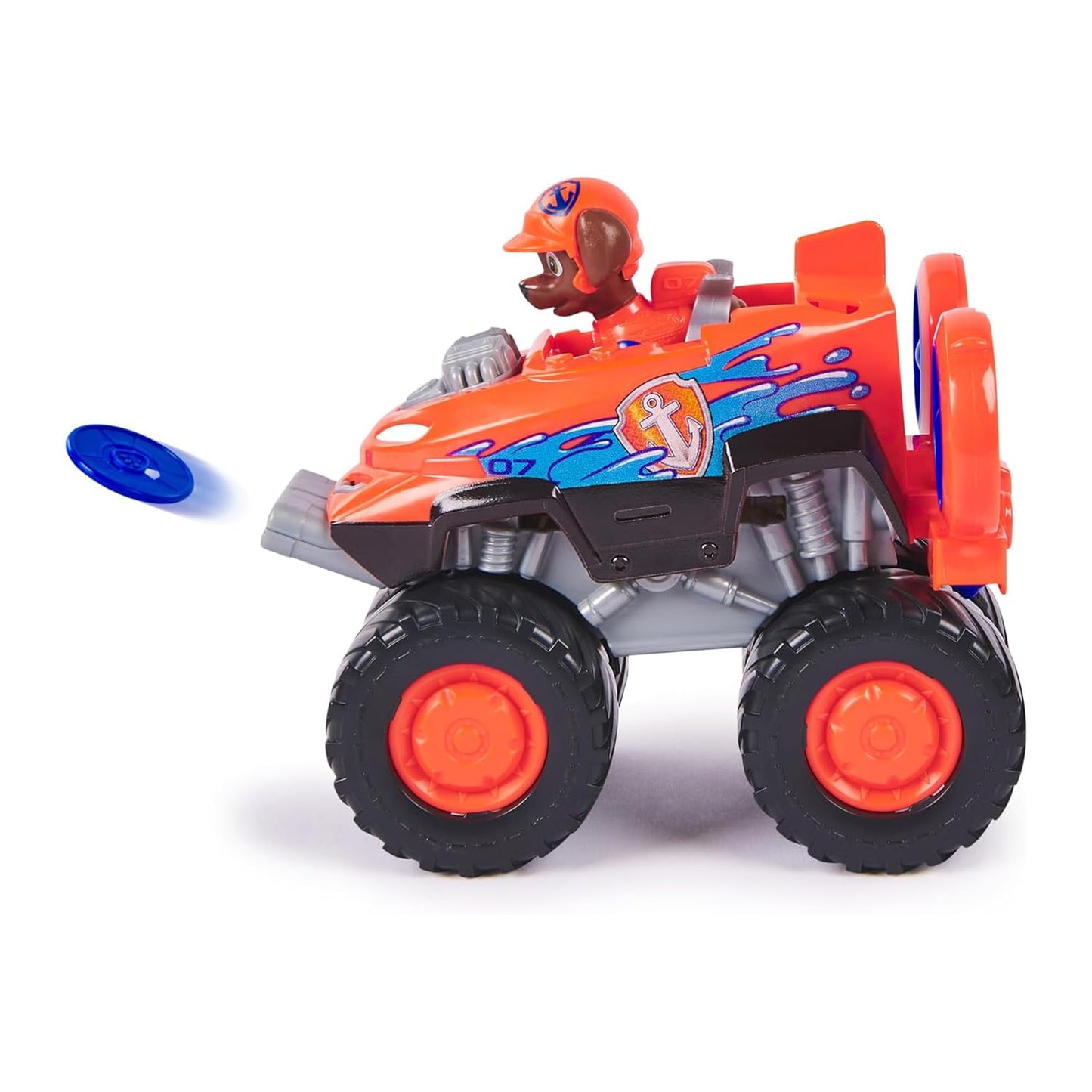 Paw Patrol Zuma Rescue Wheels - Collectable Action Car Figure - 2 Projectiles - Children's Toy for 3 Years and Above