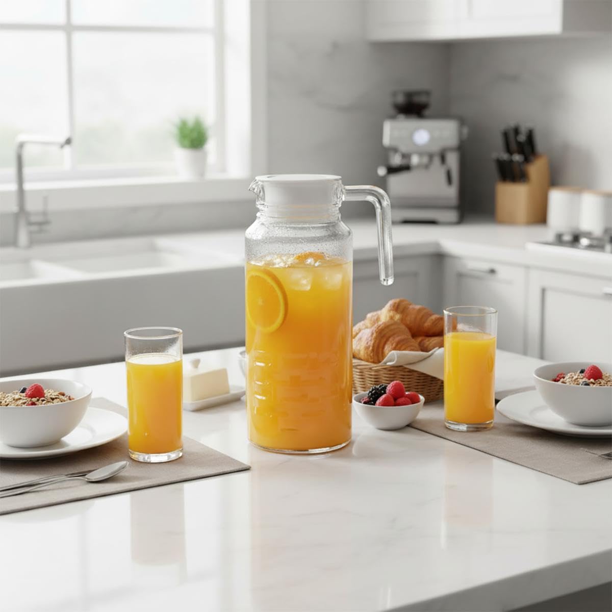 Luminarc Cheqs Fridge jug 1.3 L with LID Transparent