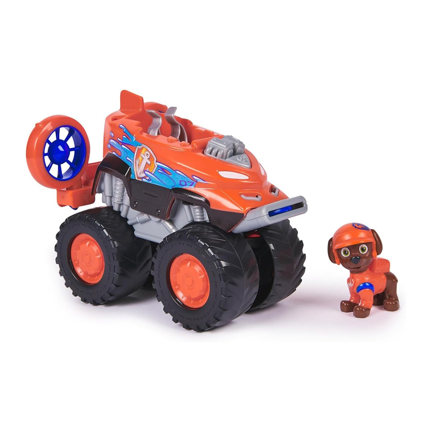 Paw Patrol Zuma Rescue Wheels - Collectable Action Car Figure - 2 Projectiles - Children's Toy for 3 Years and Above
