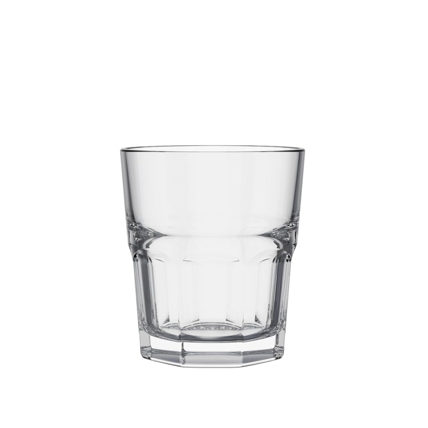Ocean Centra Rock Glass Set (300 ml, 6 pcs) Clear | Stylish & Durable Glassware to Serve Water, Juice, Soft Drink & Iced Beverages | Used for Home Party, Offices & Restaurants | Dishwashar Safe