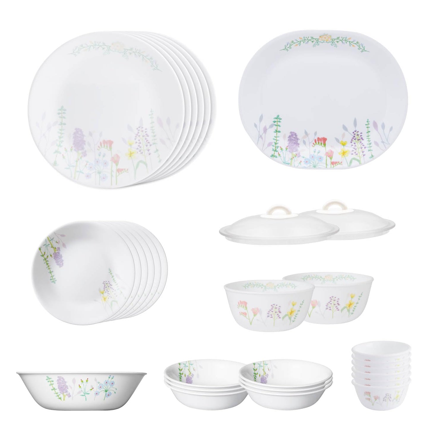 Corelle Blooms 30 Pcs Dinner Set