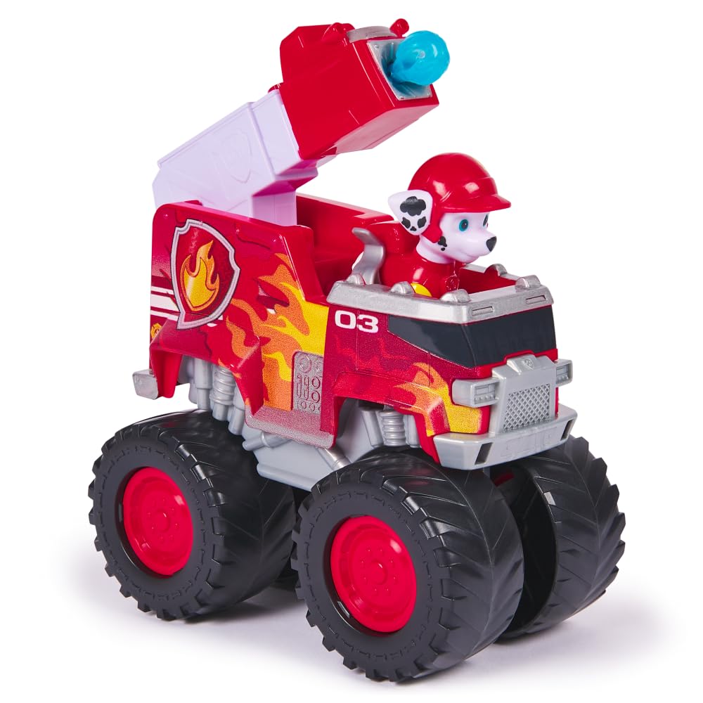 Paw Patrol Marshall Rescue Wheels - Collectable Action Car Figure - 2 Projectiles - Children's Toy for 3 Years and Above