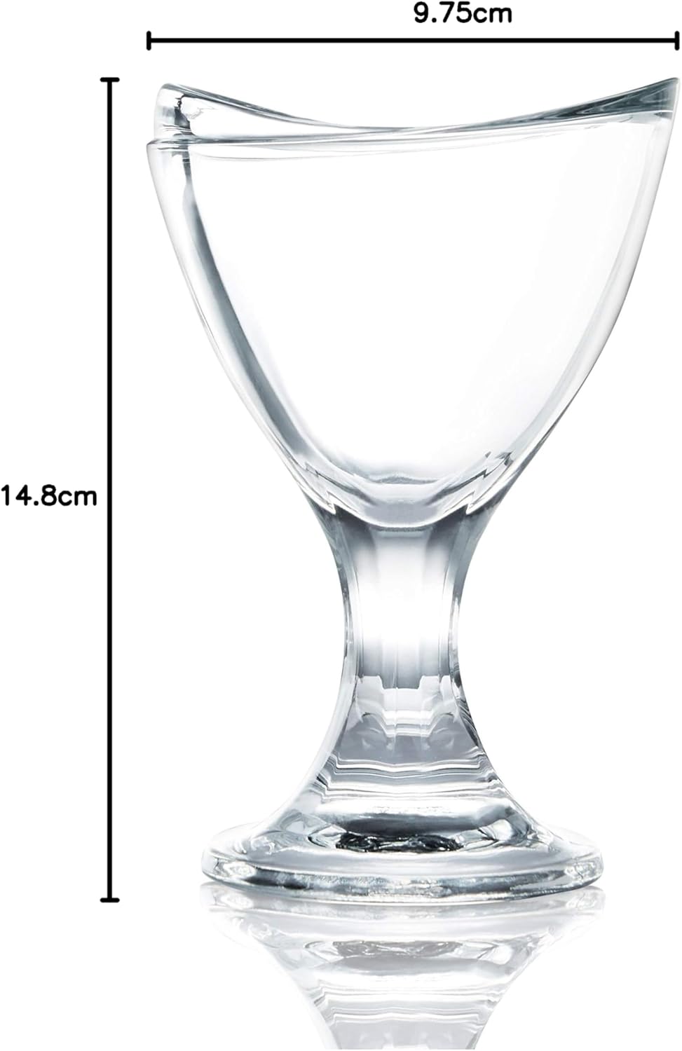 OCEAN DELIGHT SUNDAE CUP 6 3/4 OZ, Clear,P02618, 6 PC SET