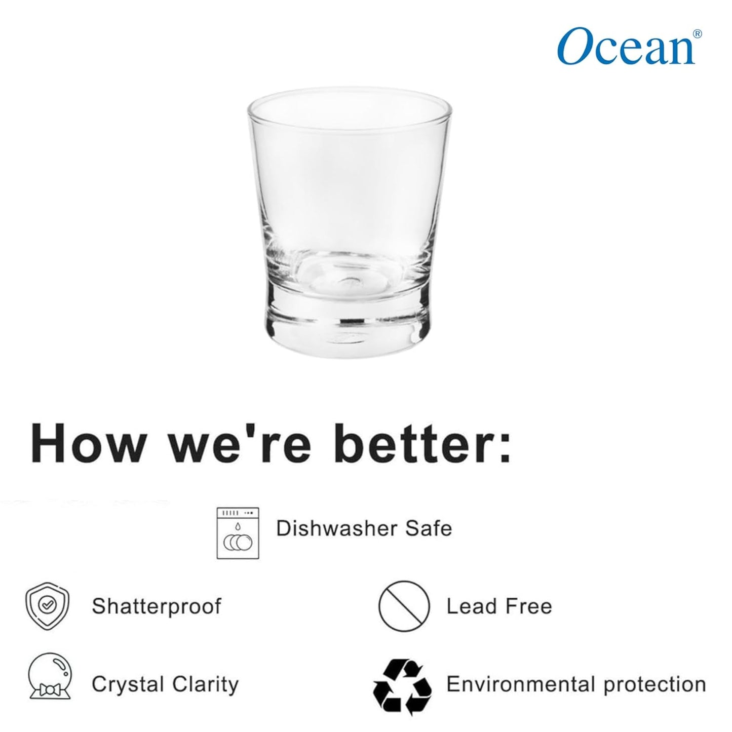 Ocean Ethan Rock 265 Ml  SET OF 6
