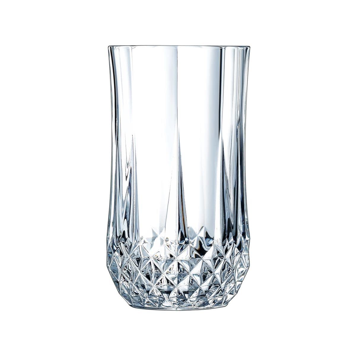 Cristal D'Arques Longchamp Highball Tumbler, 360Ml, Set of 6 - Glass, Transparent