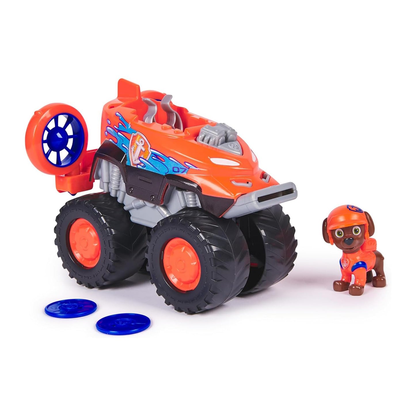 Paw Patrol Zuma Rescue Wheels - Collectable Action Car Figure - 2 Projectiles - Children's Toy for 3 Years and Above