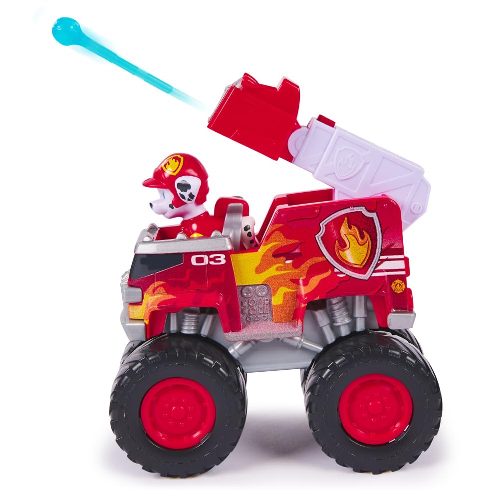 Paw Patrol Marshall Rescue Wheels - Collectable Action Car Figure - 2 Projectiles - Children's Toy for 3 Years and Above