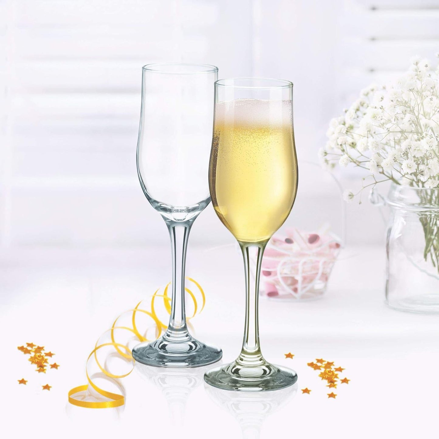 Treo by Milton Odyssey Champagne Glass Set of 6, 210 ml