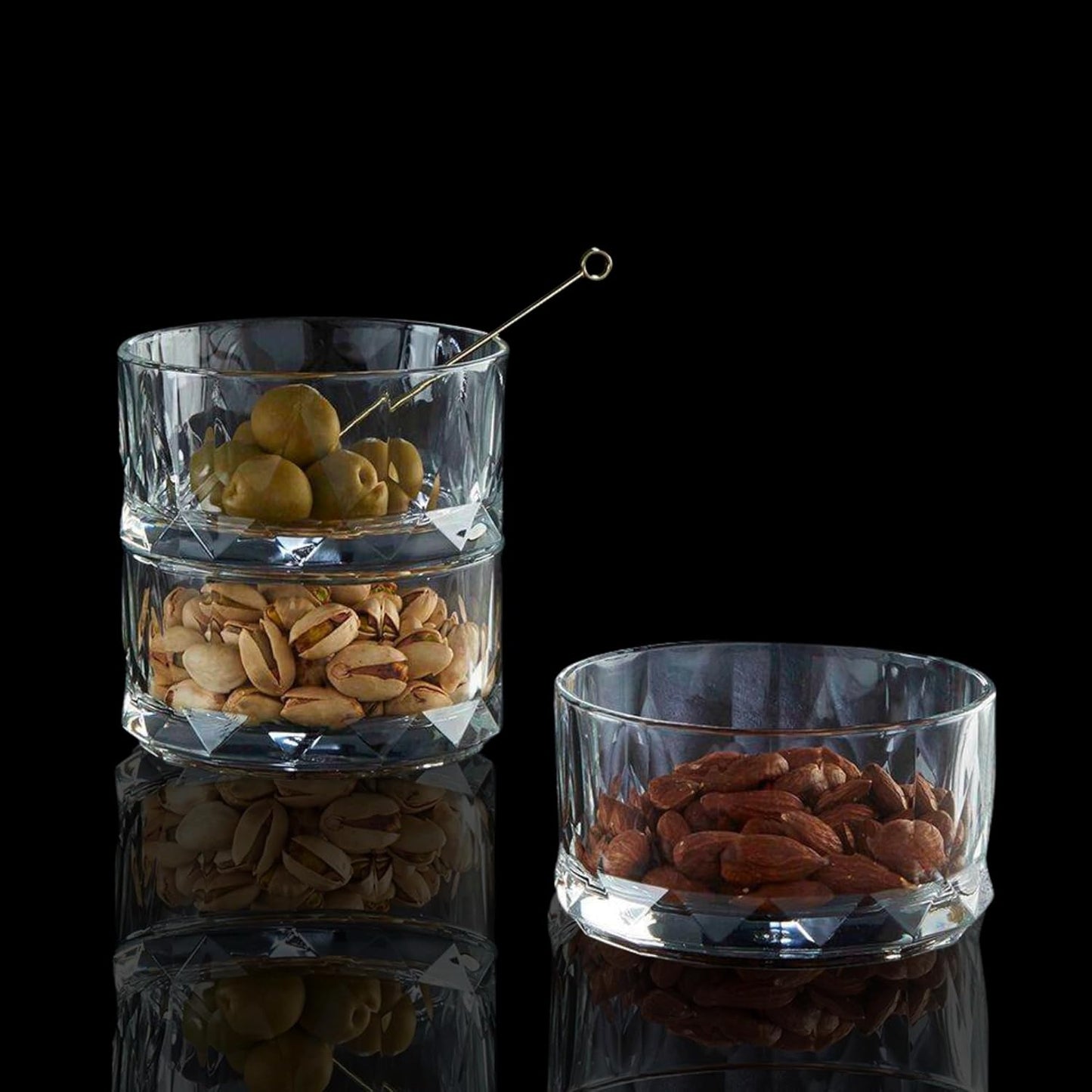 Ocean P02820 Connexion Glass Classic Condiment Bowl (Transparent, 285ml) - Pack of 6
