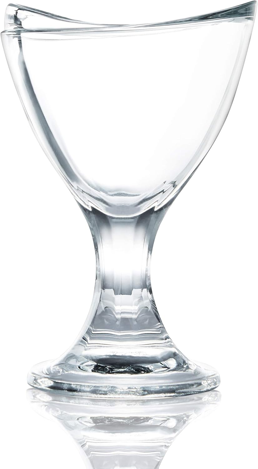 OCEAN DELIGHT SUNDAE CUP 6 3/4 OZ, Clear,P02618, 6 PC SET