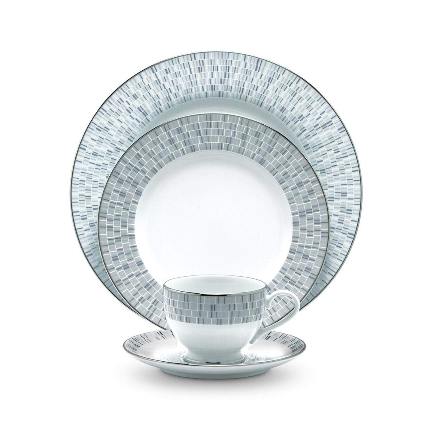 Noritake Japan Porcelain Ceramic Dinner Set 24K Gold, 21 Pieces, Service for 6, Dining Set for Home, Crockery Dinner Set for Gift at Weddings, Plates Dinnerware Sets Hearth Collection Ville De Platine