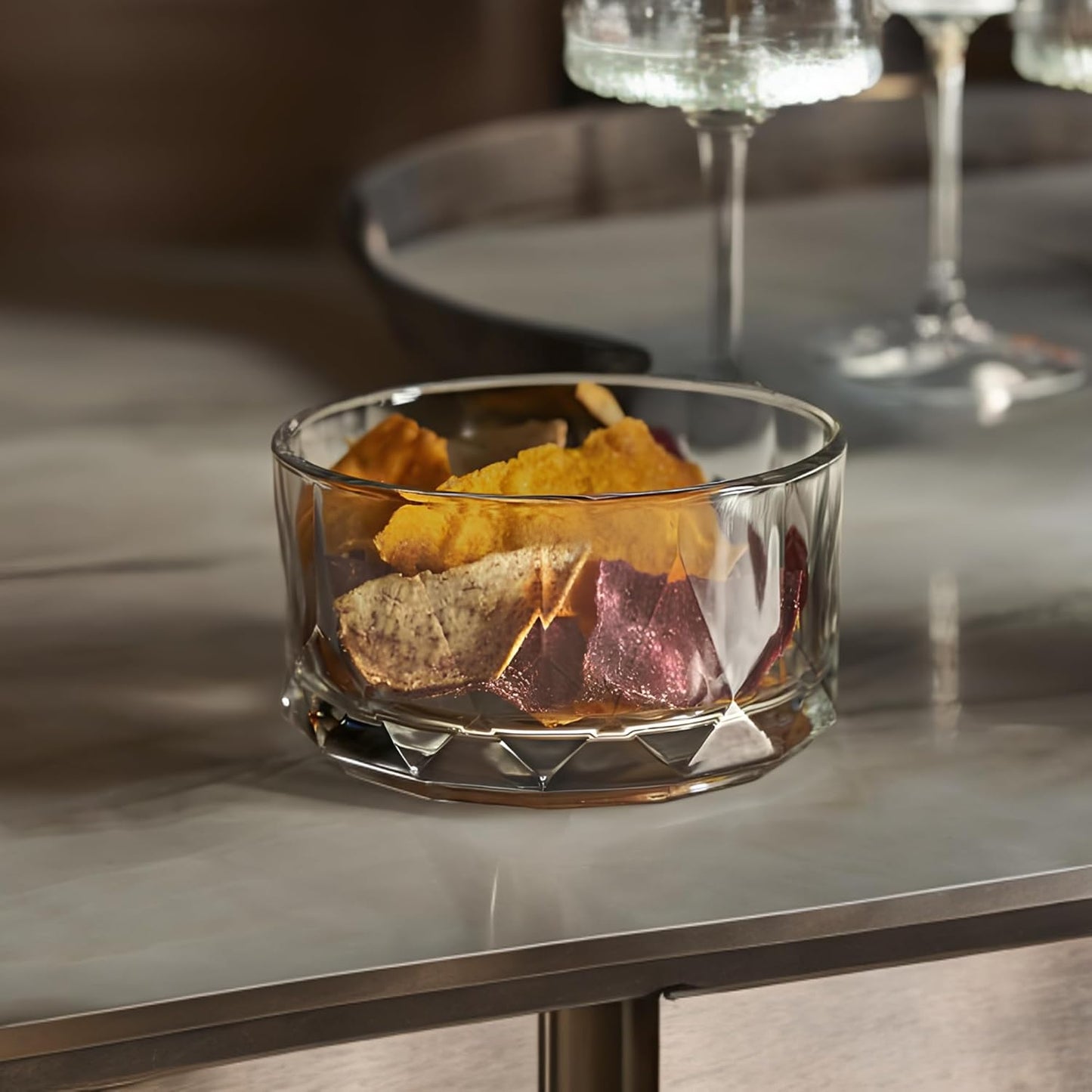 Ocean P02820 Connexion Glass Classic Condiment Bowl (Transparent, 285ml) - Pack of 6
