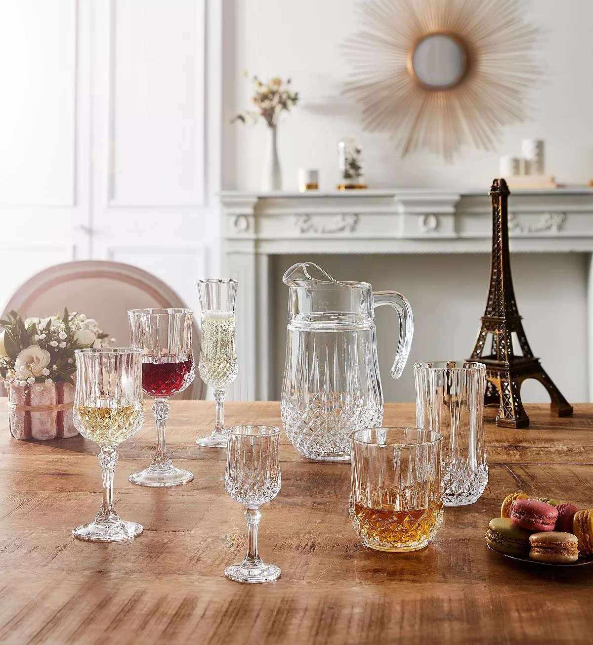 Cristal D'Arques Longchamp Highball Tumbler, 360Ml, Set of 6 - Glass, Transparent