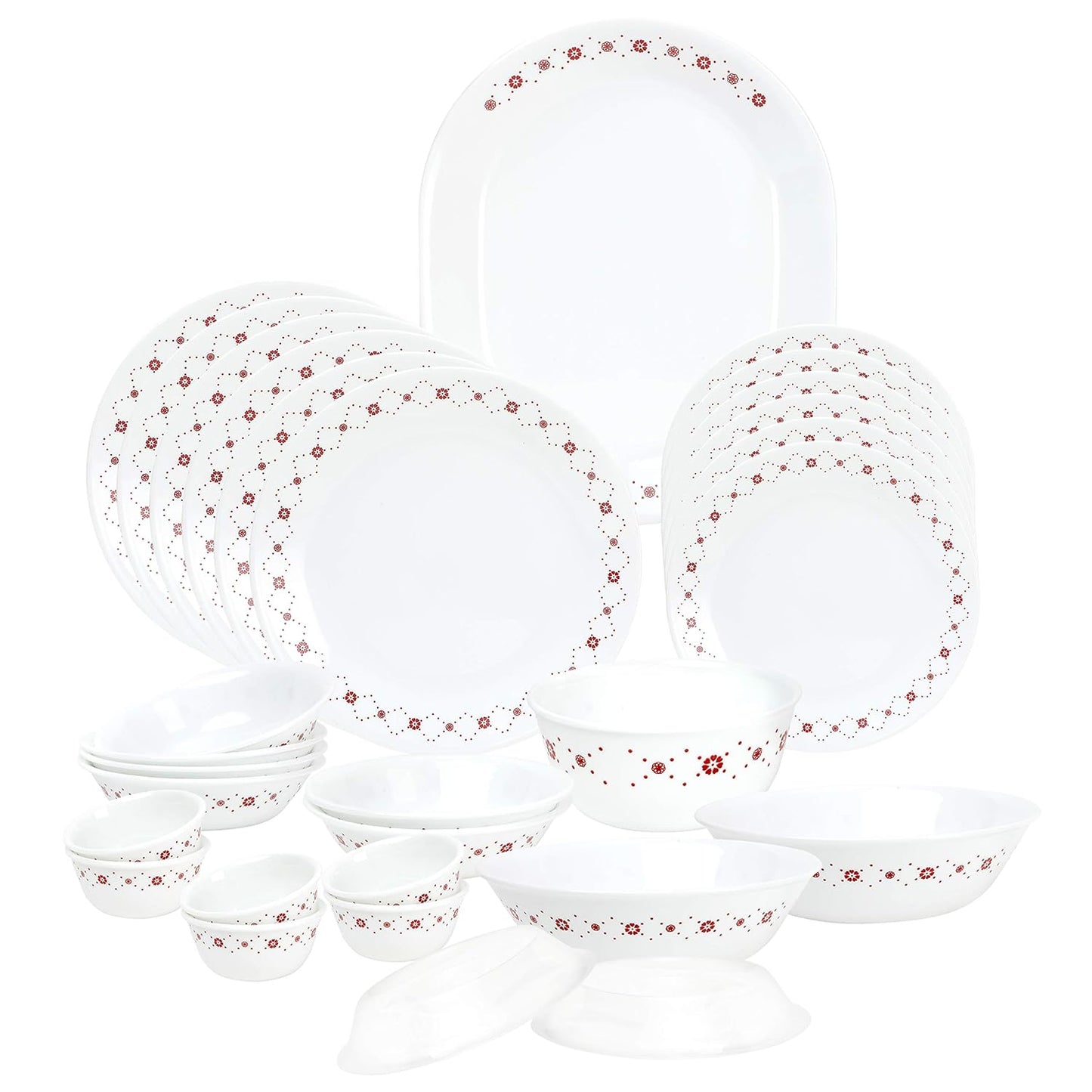 Corelle Crown Glass 30Pcs Dinner Set