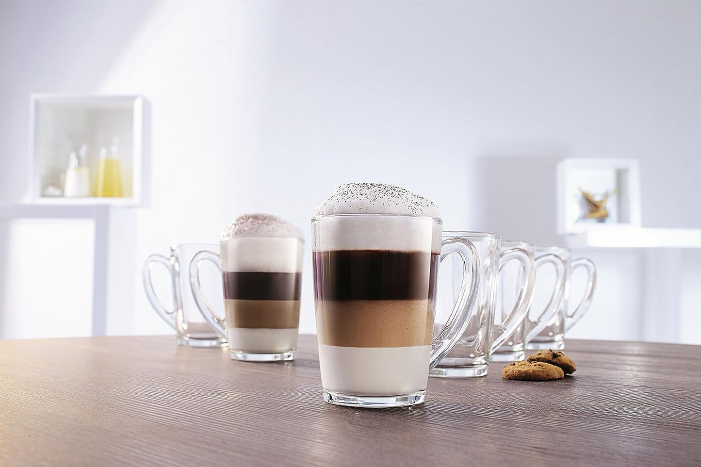 Luminarc - J5973 Temp New Morning Glass Mug Set, 320ml, Set of 6, Transparent