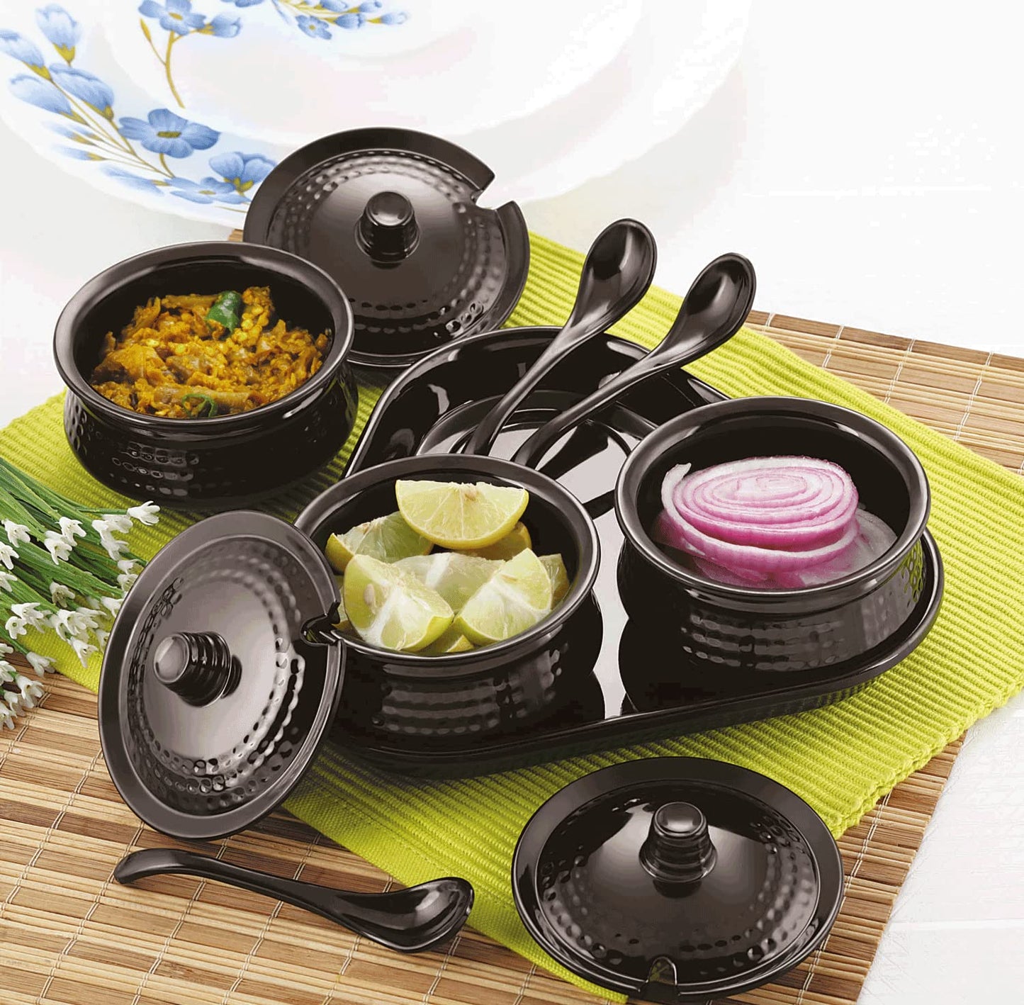 CELLO Melamine Mellow Pickle Set, Pack of 3