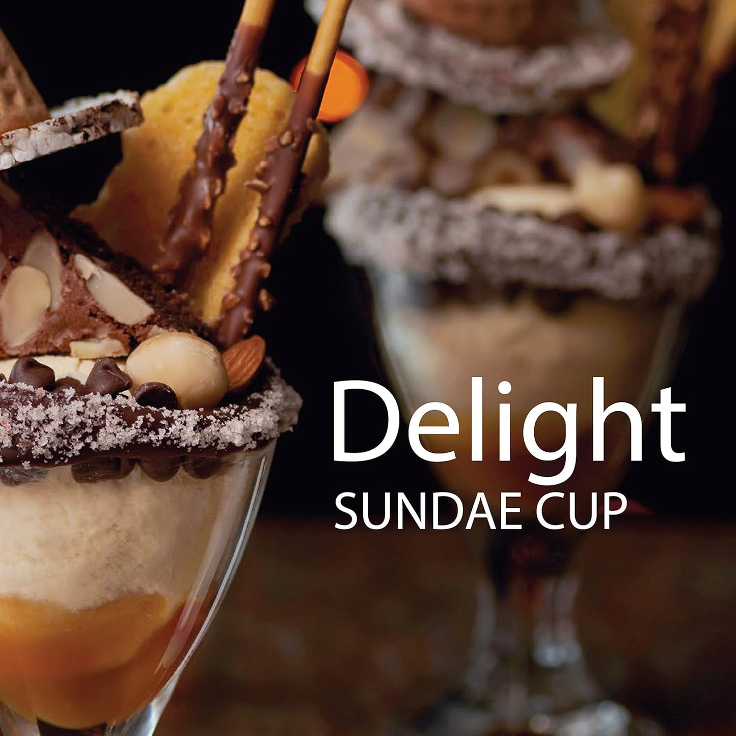 OCEAN DELIGHT SUNDAE CUP 6 3/4 OZ, Clear,P02618, 6 PC SET