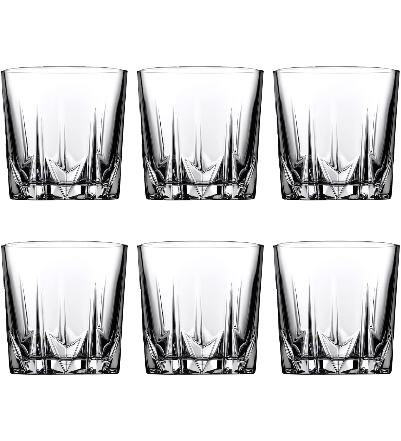 Pasabahce Glass Karat Whisky/Water/Juice Tumbler 300 ml 6 Pcs Set