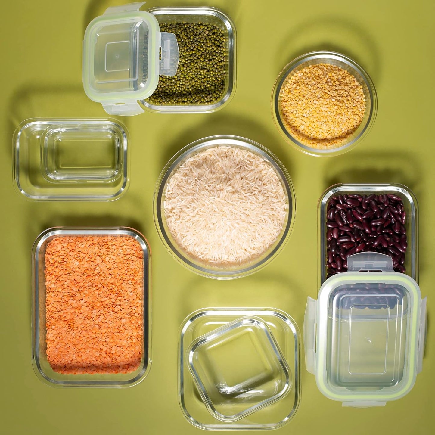 Jaypee Plus Klaro Rectangle 150ML Glass Storange Container Transparent