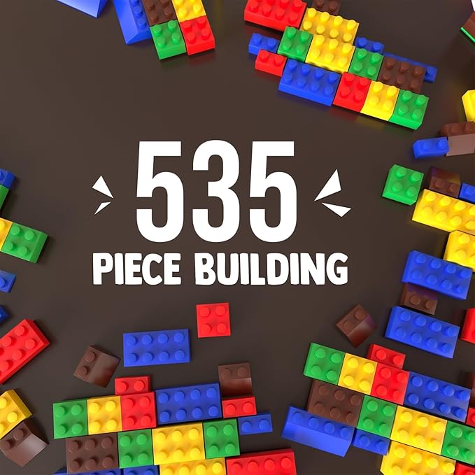 535-Piece Building Treehouse Blocks Set for Kids - Creative STEM Toy for Boys & Girls Ages 6+ - Compatible with Major Brands, Includes Mini Figures & Accessories.