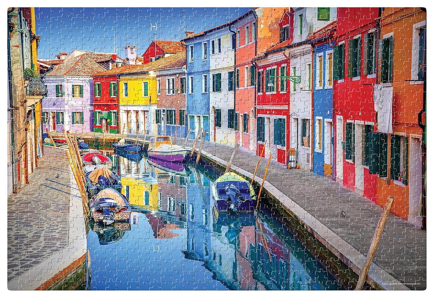 Frank Burano, Venice, Italy Jigsaw Puzzle (1000 Pieces) for Adults and Kid Above 15+ Years- Realistic Illustrations -Fun & Challenging Brain Booster Games - for Focus and Memory -34016