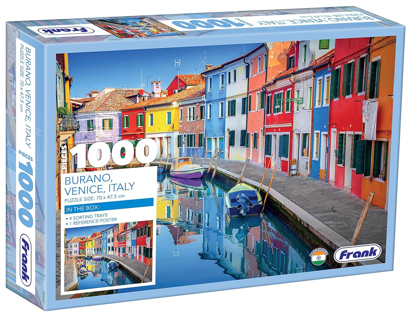 Frank Burano, Venice, Italy Jigsaw Puzzle (1000 Pieces) for Adults and Kid Above 15+ Years- Realistic Illustrations -Fun & Challenging Brain Booster Games - for Focus and Memory -34016