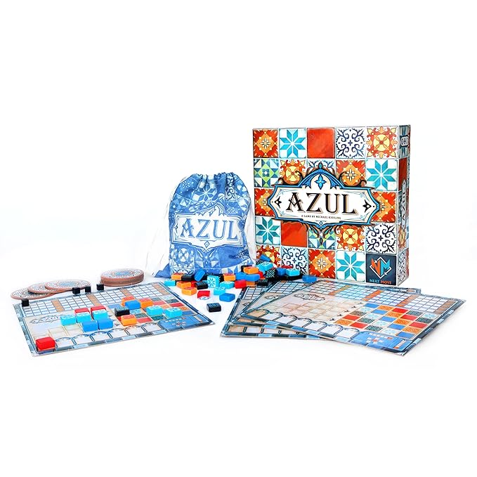 Azul-Board Game Strategy-Board Mosaic-Tile Placement Family-Board for Adults and Kids Ages 8 up 2 to 4 Players