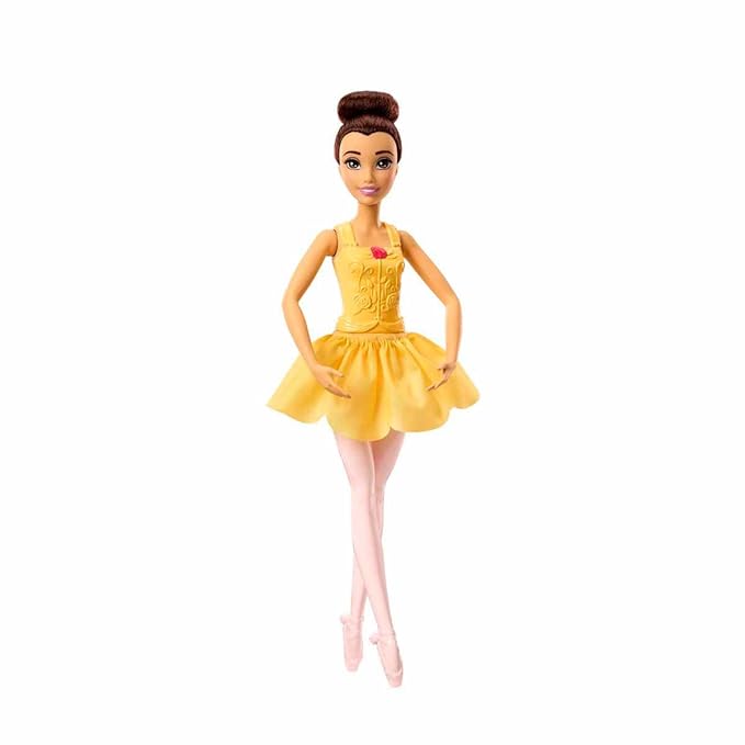 Disney Princess Toys, Posable Ballerina Belle Doll Inspired by The Movie, Ballet Toys, Gifts for Kids
