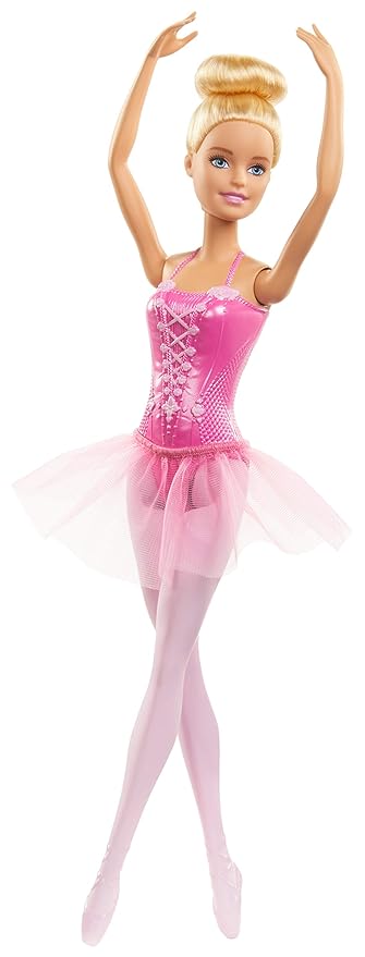 Barbie Ballerina Doll with Ballerina Outfit, Tutu, Sculpted Toe Shoes and Ballet-Posed Arms for Ages 3 and Up