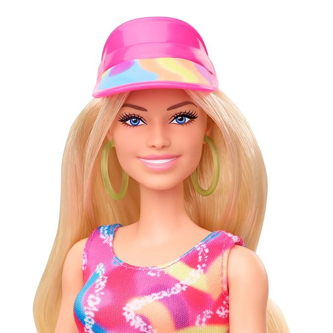 Barbie™ The Movie Doll, Margot Robbie as, Collectible Inline Skating Doll Wearing Leotard, Biker Shorts and Inline Skates