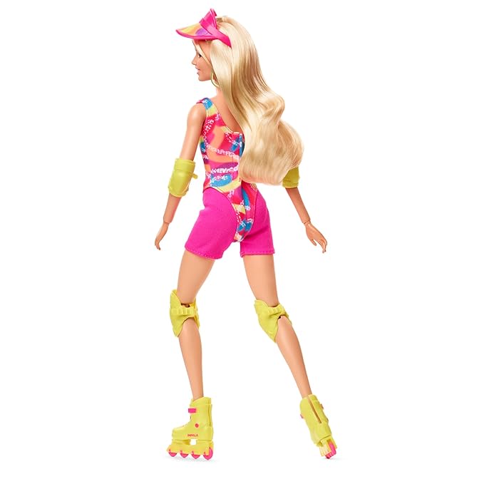 Barbie™ The Movie Doll, Margot Robbie as, Collectible Inline Skating Doll Wearing Leotard, Biker Shorts and Inline Skates