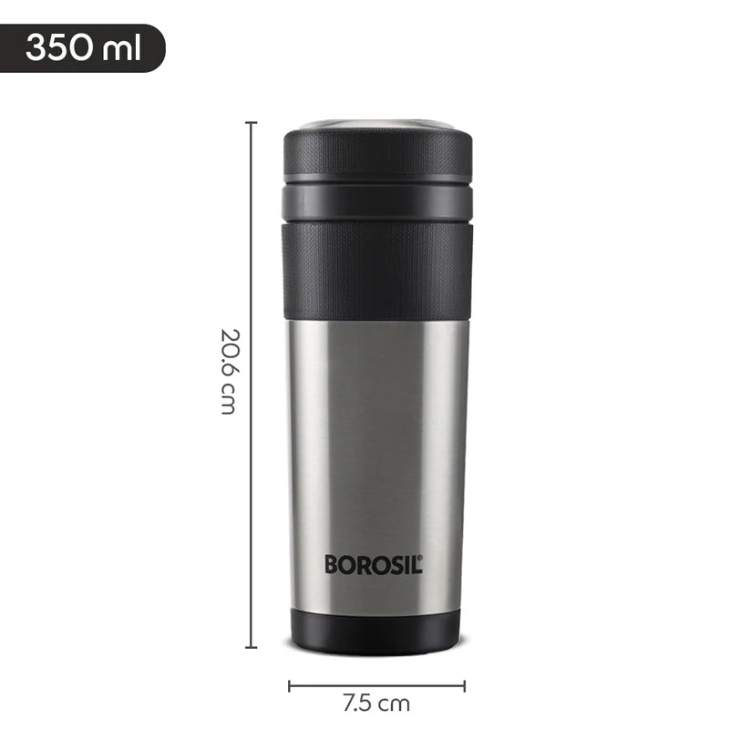 Borosil Travelmate Insulated Double Wall Mug 350ml