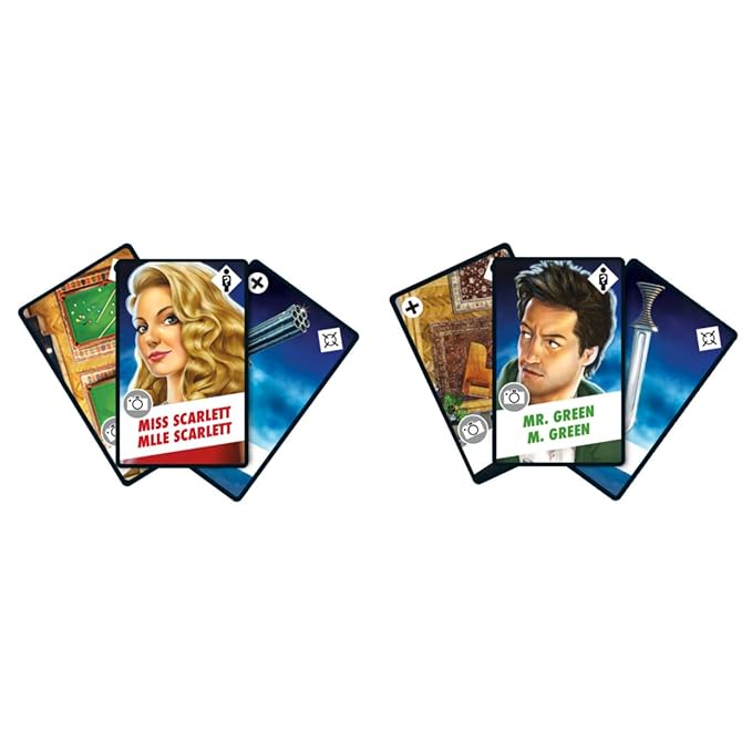 Hasbro Gaming Clue Card & Quick-Playing Family Game – 3-4 Players – Detective Mystery Games – Fun Vacation Travel Essentials – Ages 8+, Birthday Gift for Kids