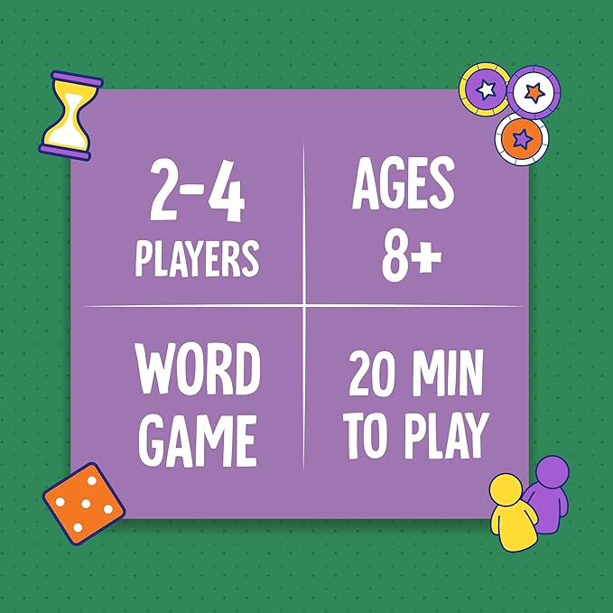 Funskool Games-Chain Letters,Educational & The Letter Sharing Word Game, For Kids, Adults & Family,2 - 4 Players,8 & Above