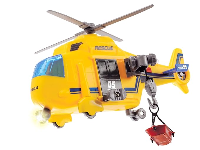 Dickie 203302003 Rescue Copter (Yellow)