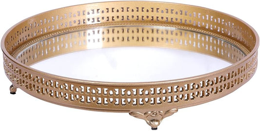 JAYPEE PLUS LUXE THE MIRROR GLASS TRAY GOLDEN