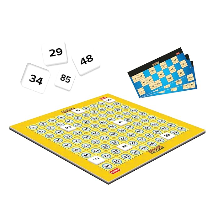 Funskool India Ltd. Kid Games Housie The Perfect Game for A Party Night!,2 Players, Ages 6 Years and Above