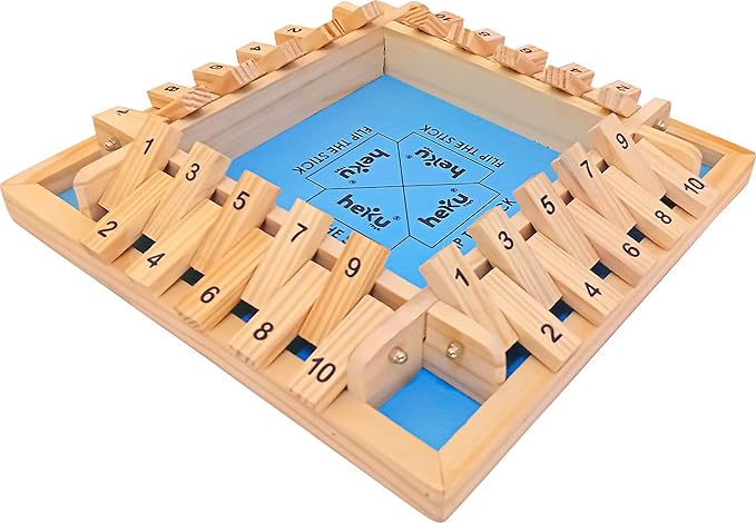 Flip The Stick - Jumbo Size - Wooden Educational Board Game for Kids - Flip Game - Gift for Kids - Math Strategy Board Game - Family Game