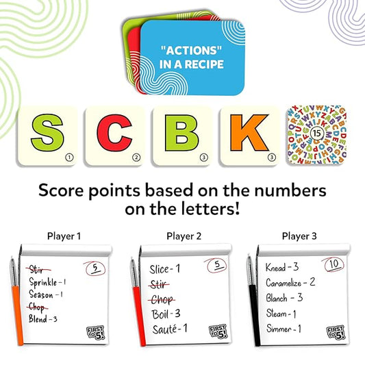 Skillmatics Board & Card Game - First to 5, Category Game with a Twist, Perfect for Parties, Family, Game Night, Quick Thinking, Gifts for Kids, Teens, Adults, Ages 8, 9, 10 & Up, 2-8 Players