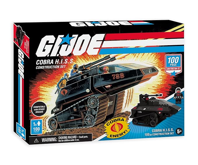 G. I. Joe 3 Gi Joe Military Vehicle Construction Sets, Building Kits (300 Total Pieces)