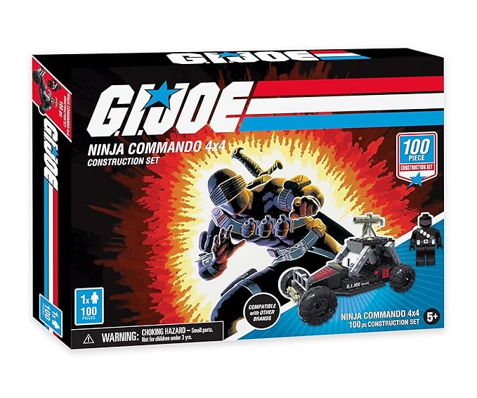 G. I. Joe 3 Gi Joe Military Vehicle Construction Sets, Building Kits (300 Total Pieces)