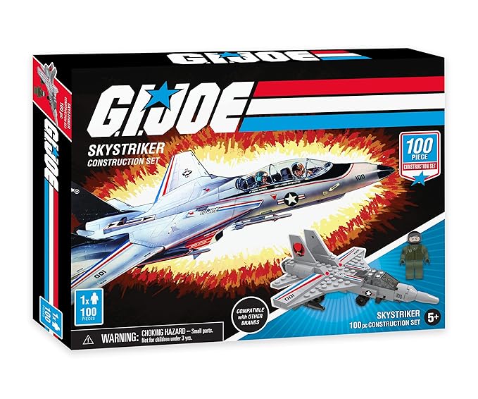 G. I. Joe 3 Gi Joe Military Vehicle Construction Sets, Building Kits (300 Total Pieces)