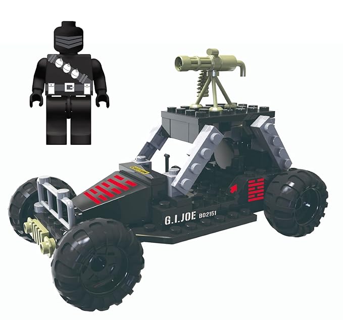 G. I. Joe 3 Gi Joe Military Vehicle Construction Sets, Building Kits (300 Total Pieces)