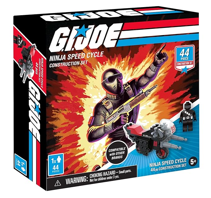 G. I. Joe 3 Gi Joe Military Vehicle Construction Sets, Building Kits (129 Total Pieces)