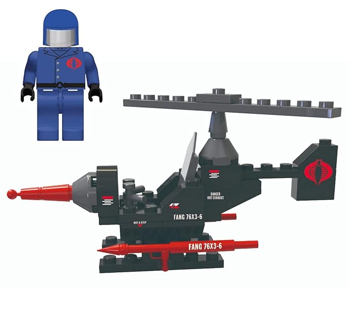 G. I. Joe 3 Gi Joe Military Vehicle Construction Sets, Building Kits (129 Total Pieces)