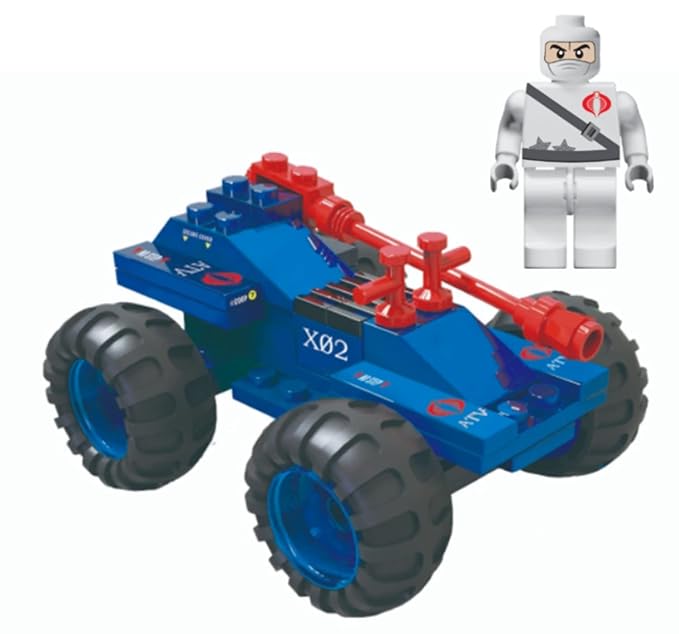 G. I. Joe 3 Gi Joe Military Vehicle Construction Sets, Building Kits (129 Total Pieces)