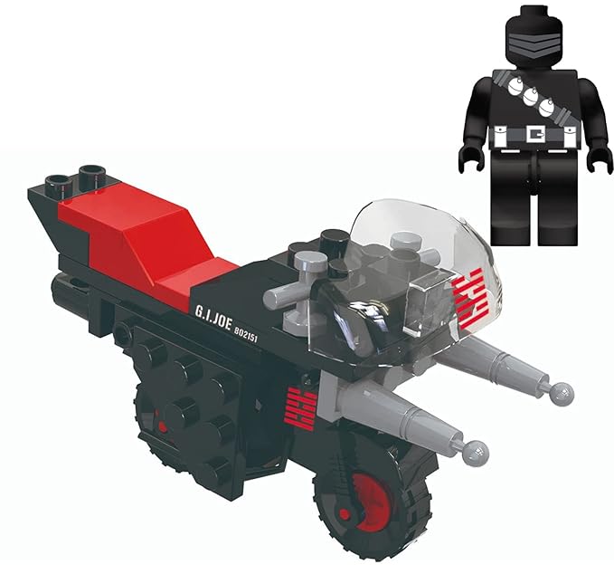 G. I. Joe 3 Gi Joe Military Vehicle Construction Sets, Building Kits (129 Total Pieces)