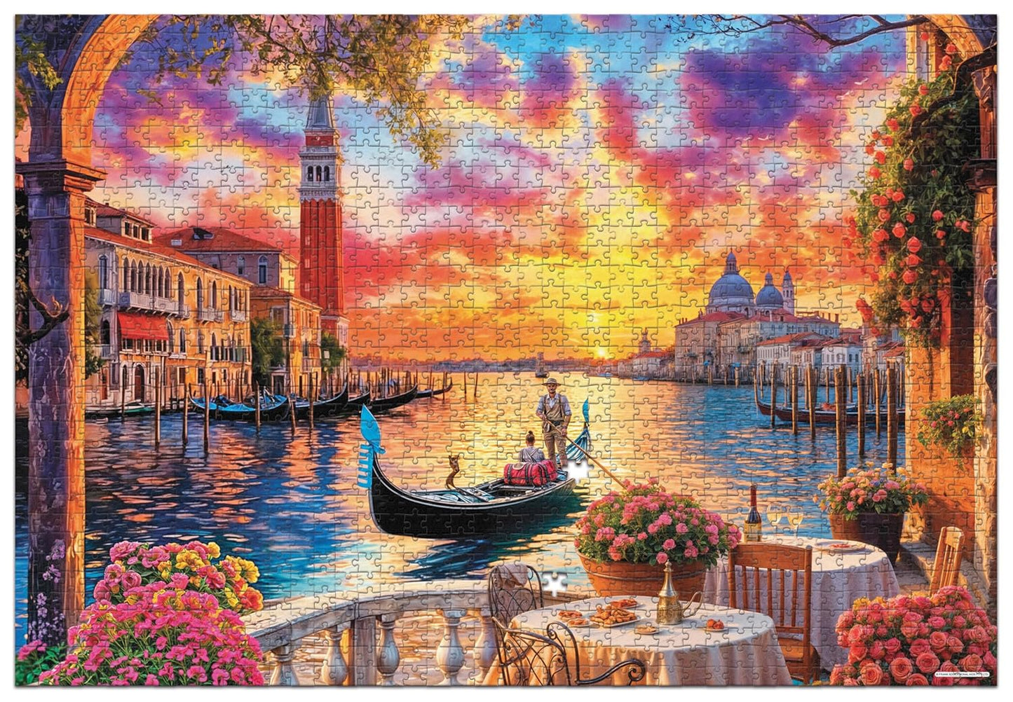 Frank Gondola Ride 1500 Piece Jigsaw Puzzle for Adults & Teenagers | Puzzle Game for Ages 15+ | Matte Finish Board | Includes 4 Sorting Trays | Jigsaw Puzzle for Adults & Kids | Made in India